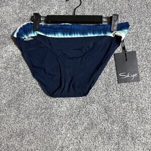 Skye Bikini Bottom Womens Size XL Tie Dye Waist Boho Chic Swimwear Beach Retro